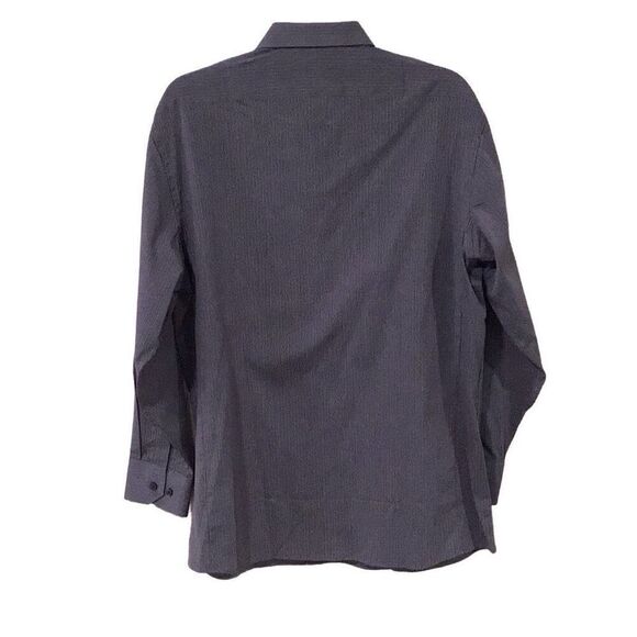 Men’s Shirt, Tattersall Mens Shirt, size 16 34/35, blue and white check, long sl - Picture 3 of 6